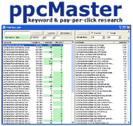 ppcMaster f&uuml;r Windows nur 34,95 EUR - Finden Sie die richtigen Suchbegiffe f&uuml;r Ihre Webseite und Sie werden gefunden!